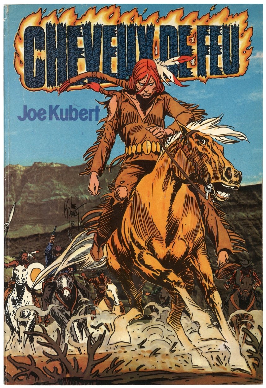 Joe Kubert . Firehair french cover and back cover ., in Jean Andre